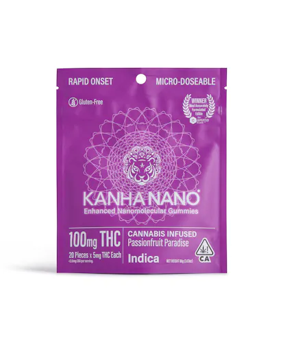 Kanha – Passionfruit Paradise – Indica – Gummy – 20ct – 100mg-active