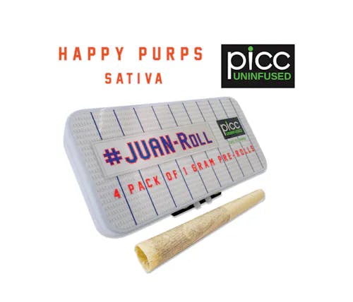 Product #Juan Roll - Happy Purps - 1g - 4pk - Pre Rolls