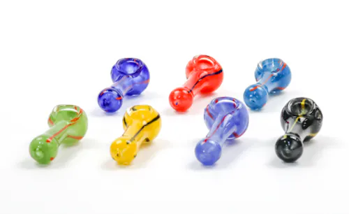Glass Hand Pipe Assorted Colors 2.5′-1