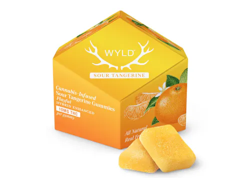 WYLD | Sour Tangerine | Hybrid Enhanced Gummies | 10pk-1