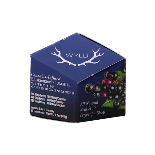 WYLD | Elderberry 2:1 THC:CBN Indica gummies-1
