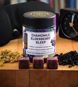 Chamomile Elderberry Sleep | 100mg | 10 Pack Gummies | Super Naturals