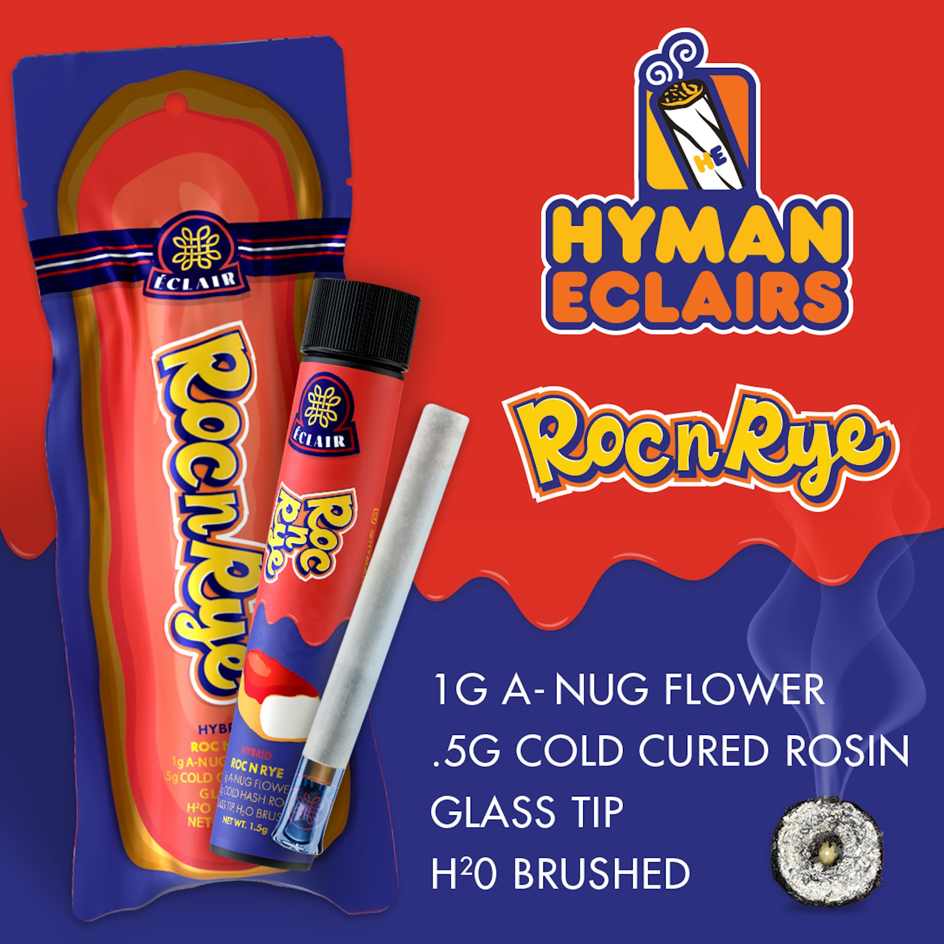 Hyman Eclair - Roc N Rye Infused 1.5G Pre-Roll