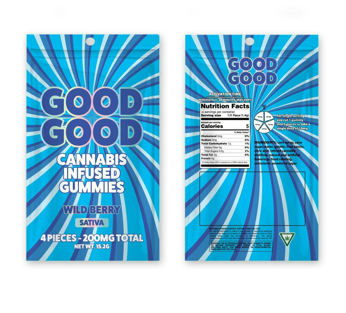 Good Good - 200mg Gummies - Wild Berry