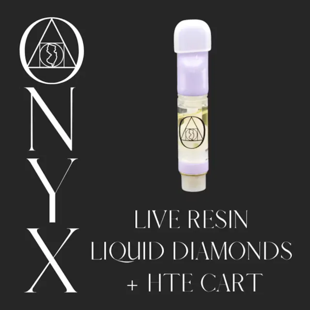 Onyx Live Resin Liquid Diamonds + HTE Cart MSG 1g (hybrid, live resin cartidge)