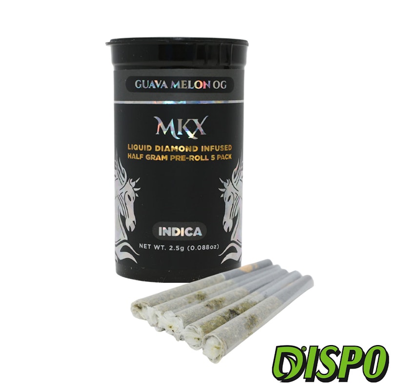 MKX - Guava Melon OG Liquid Diamond Infused 5pk Pre-Rolls