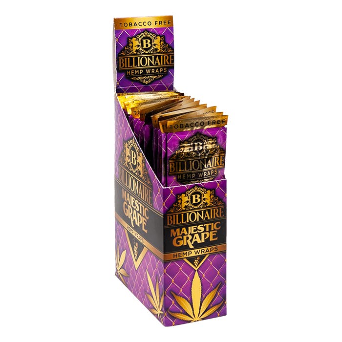 Billionaire Wraps | Majestic Grape Hemp Wraps - 2pk