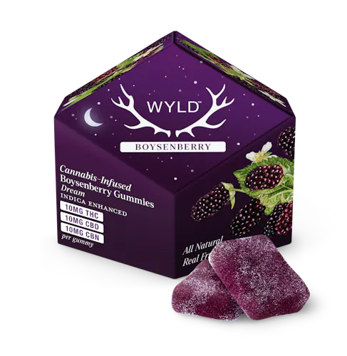 Boysenberry 1:1:1 CBD:CBN + Indica Enhanced Gummies-1