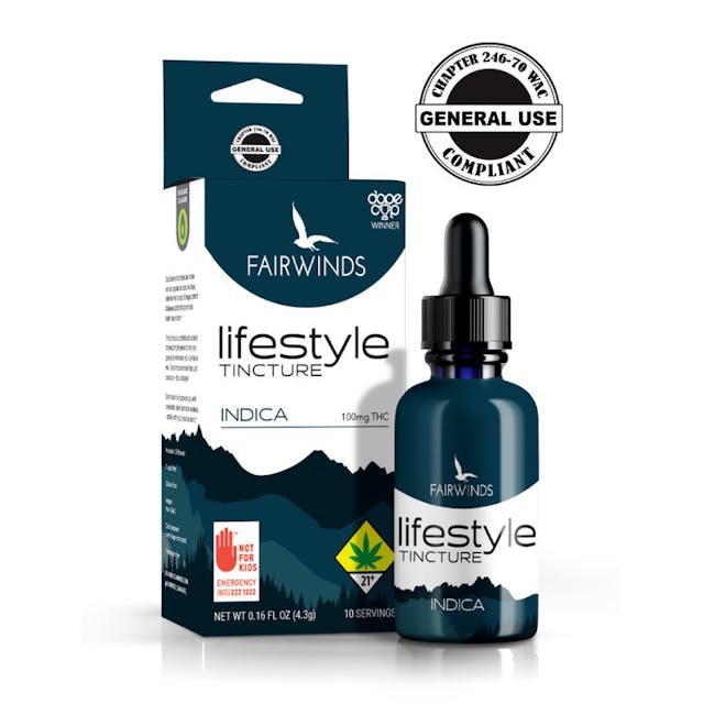 Designed to accentuate a relaxing lifestyle! Formulated with all-natural ingredients, fortified cannabis terpenes, and premium-flower-extracted cannabis oil. This tincture is a shelf above the rest. - Ingredients: Organic Avocado Oil, Cannabis Oil with Standardized Terpenes Terpene Blend: Myrcene, Linalool, Caryophyllene, Proprietary Blend - Potency: Cannabinoids: Per Serving: 10mg THC Per Package: 100mg THC - Why Avocado Oil?: We use avocado oil for its improved health benefits and higher bio-availability. Avocado oil also contains a high supply of healthy, desirable mono-unsaturated and poly-unsaturated fatty acids with a whopping 13% Omega-6 composition, a profile that has been shown to help support wellness. This makes avocado oil more than just a carrier oil; it’s one of the powerful active ingredients! Other tincture mediums are known to suffer from separation and have a high potential for microbial growth, and some are just plain unhealthy to consume. Fairwinds tinctures are formulated with an emphasis on purity and quality, are shelf-stable, anti-microbial by design, and the medium itself provides wellness support. With a soft, smooth, and non-oily feeling, avocado oil provides a clean, natural experience. ---- How to Use: Start by gently squeezing the dropper at the top of the glass tube. - Gently remove the dropper from the glass container and measure out to 0.6ml, using the lines on the dropper itself. - Place the glass dropper directly under the tongue, and squeeze the rubber top to release the serving of oil. Wait 30-60 seconds before swallowing to allow the oil to fully absorb. - The full effects can be expected within 10-30 minutes after the initial serving is administered. --- Continue to administer more tincture as necessary. Be sure to allow the oil to fully absorb between servings. Note: When sublingually absorbing cannabis oil, the body will naturally absorb each serving with ease when there is less carrier oil.