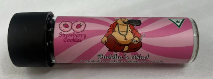 Product: Buddhas Mind | Strawberry Fields | Infused Preroll x 3 (1.8g) | Sativa