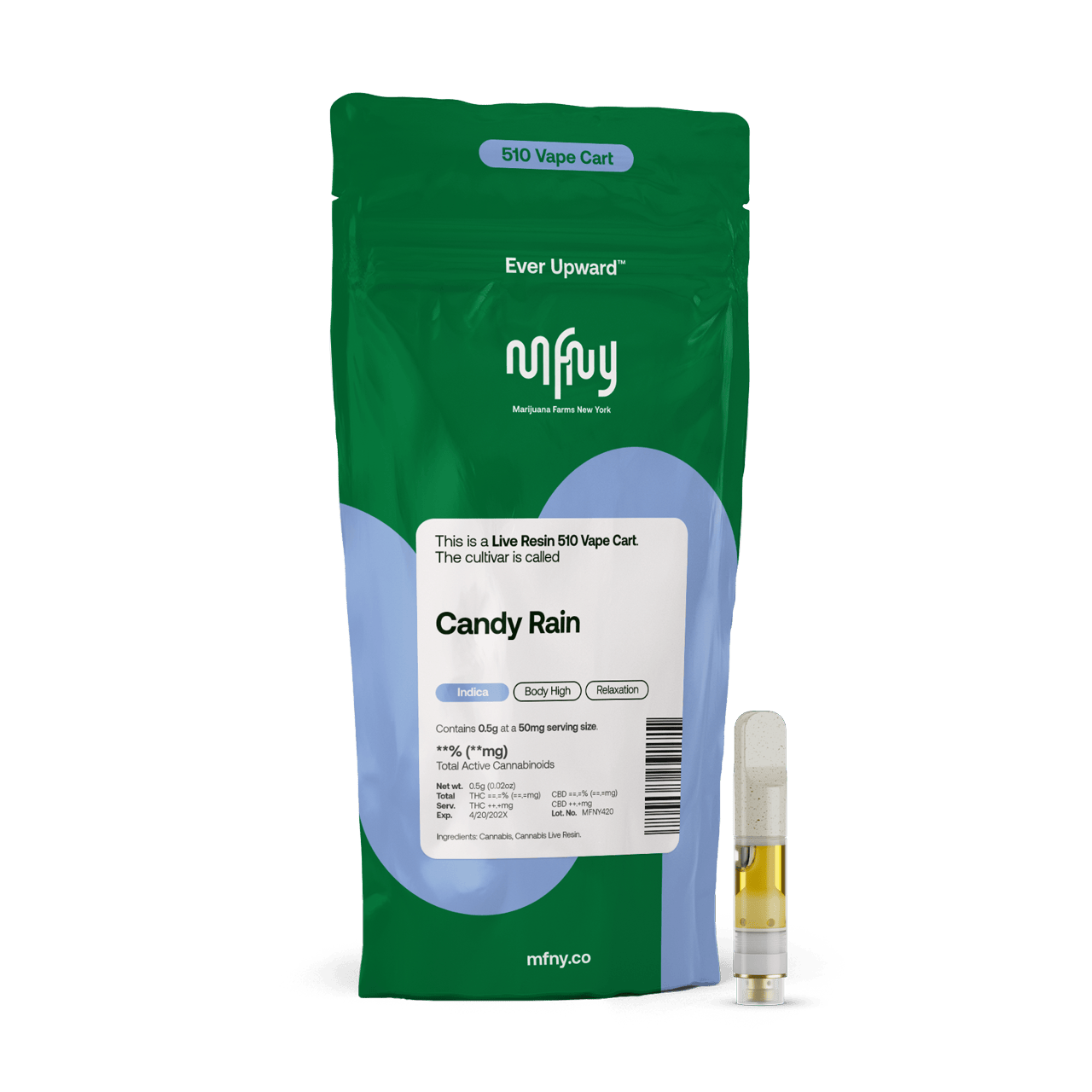 MFNY Candy Rain Live Resin 510 Cart