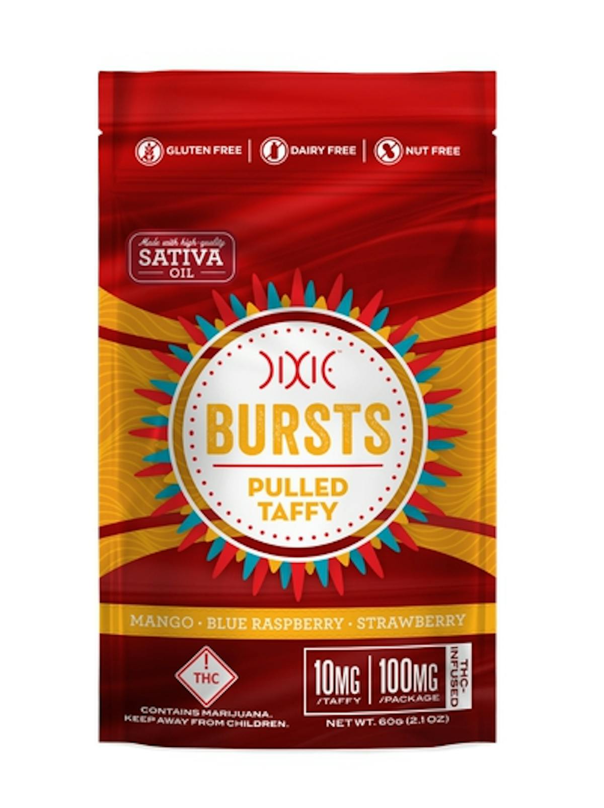 Photo of Dixie – Bursts – Ast. Flavors (S) 100mg