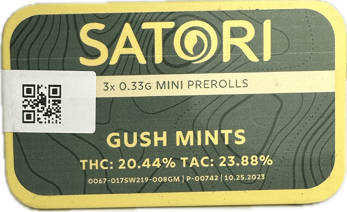 Image of Gush Mints | 0.33g Preroll 3 pk