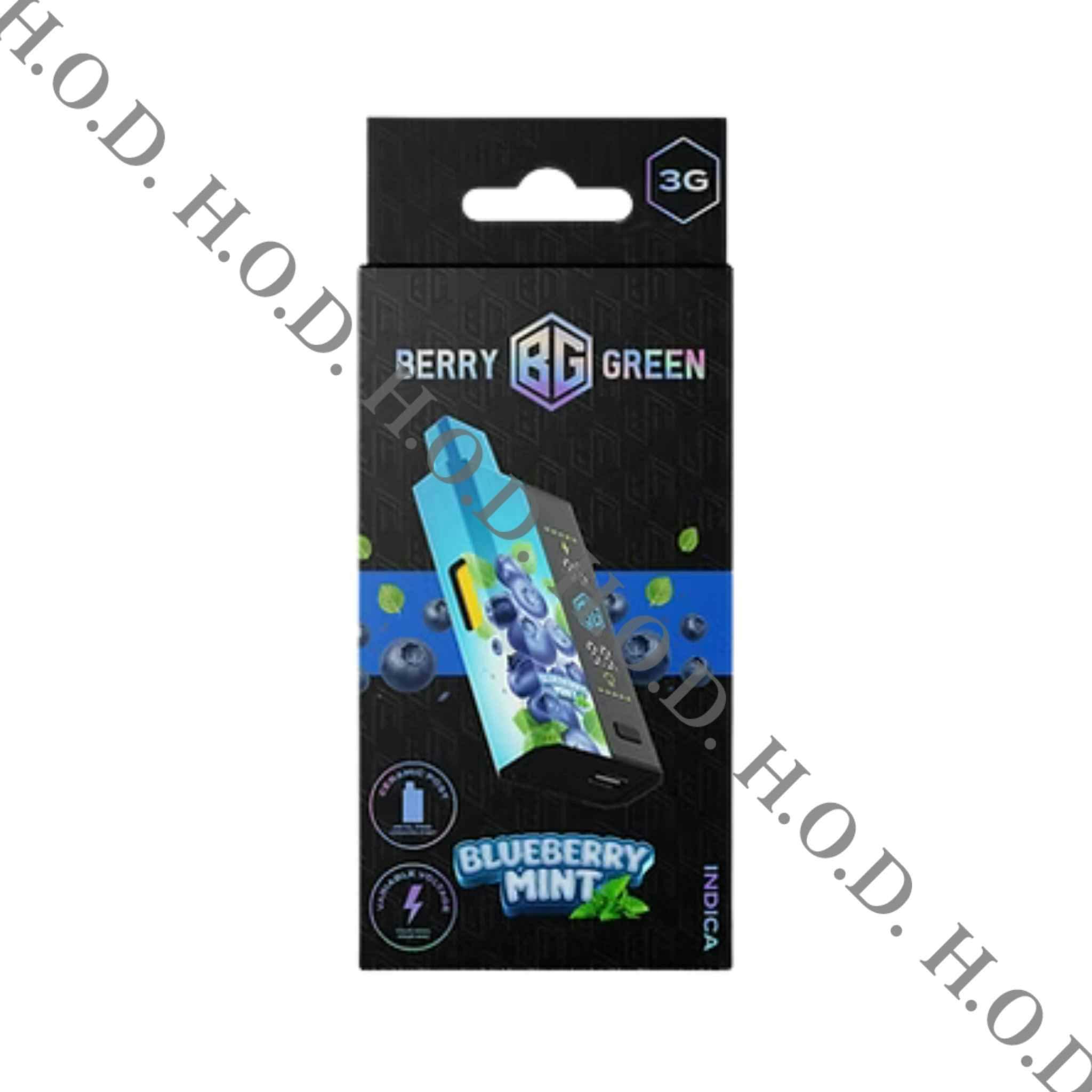 Berry Green Blueberry Mint Disposable 3g | House of Dank Recreational  Cannabis
