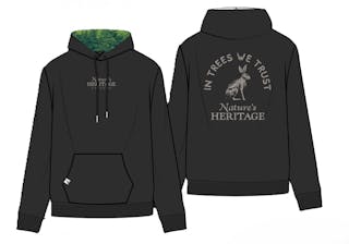 Nature's Heritage Unisex Black Hoodie L