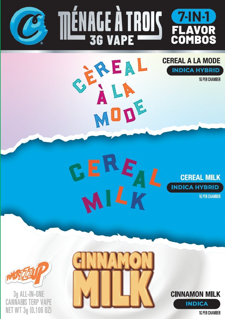 cereal a la mode vape COOKIES TRIPLE CHAMBER DISPOSABLE allo ultra Color:Poseidon Wrath Relx Disposable – SG