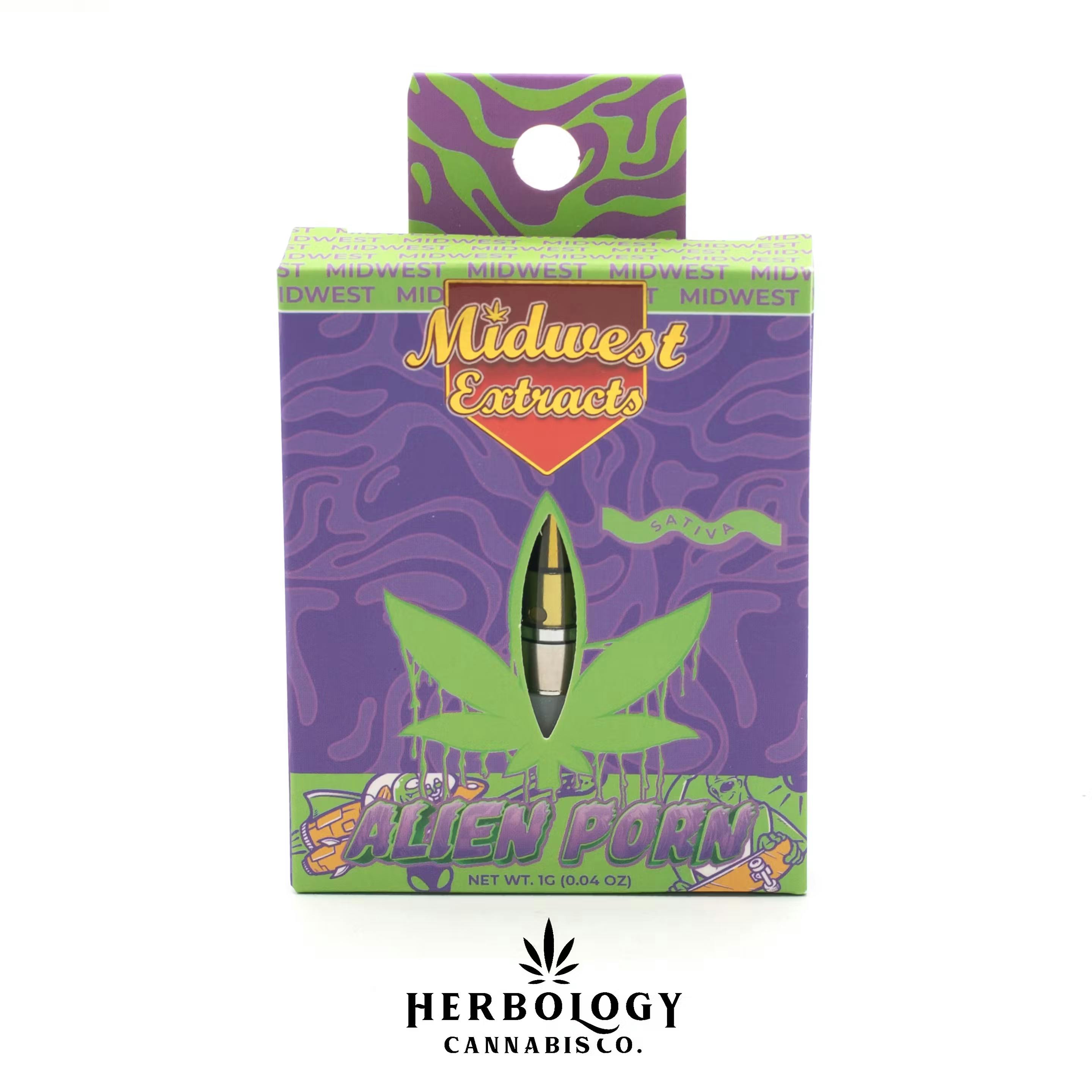 Product: MIDWEST EXTRACTS | ALIEN PORN - CART HYBRID