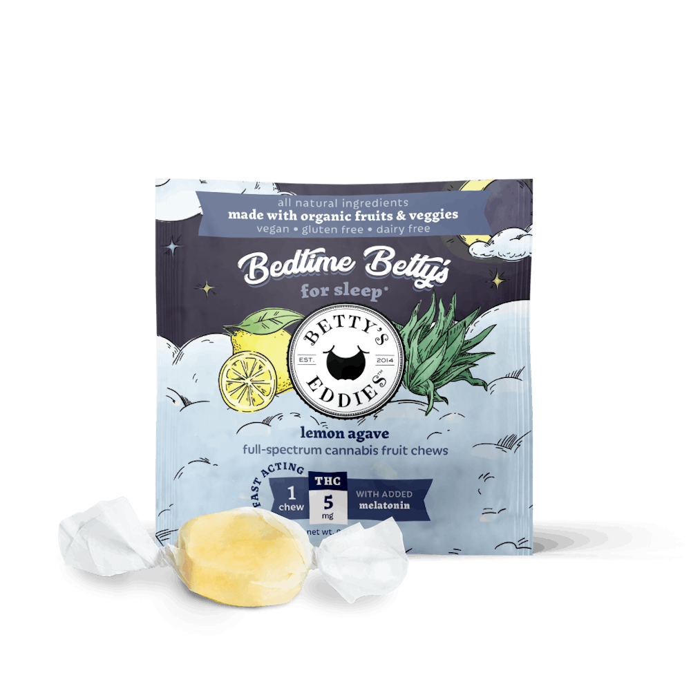 Product Bedtime Betty  Lemon Agave | Fast Acting Taffy 10pk
