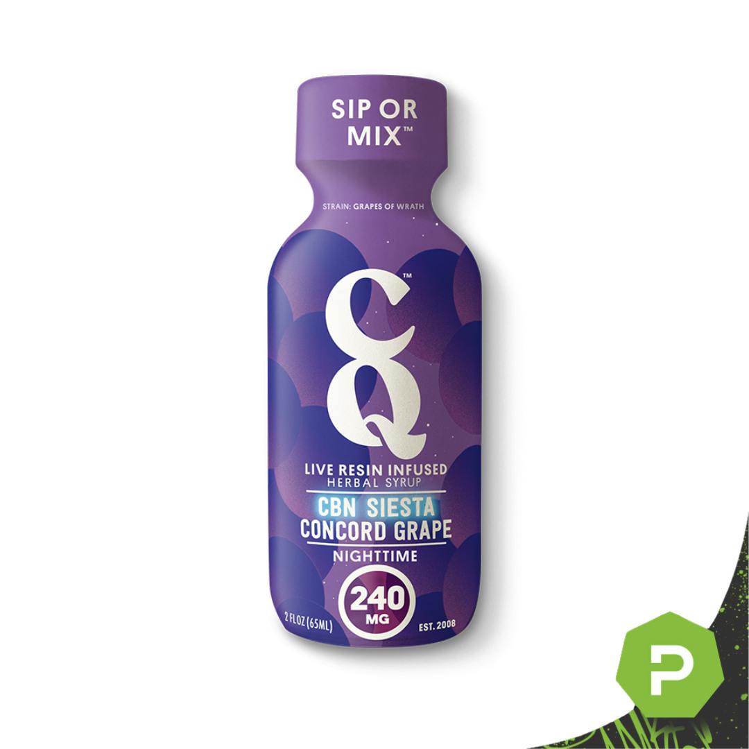 CQ CQ | 200mg Live Resin Syrup | Sleepy Concord Grape (5:1 THC:CBN