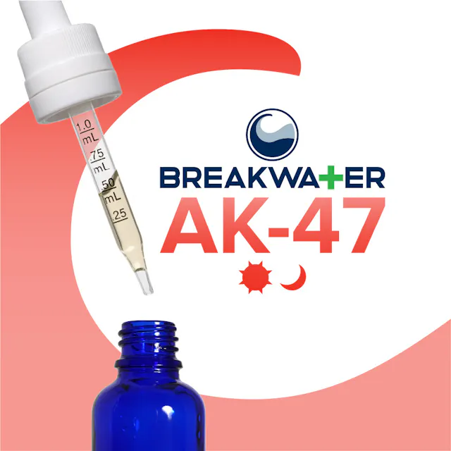 Breakwater MCT Tincture AK-47 100mg (hybrid, herbal, 2.8g)