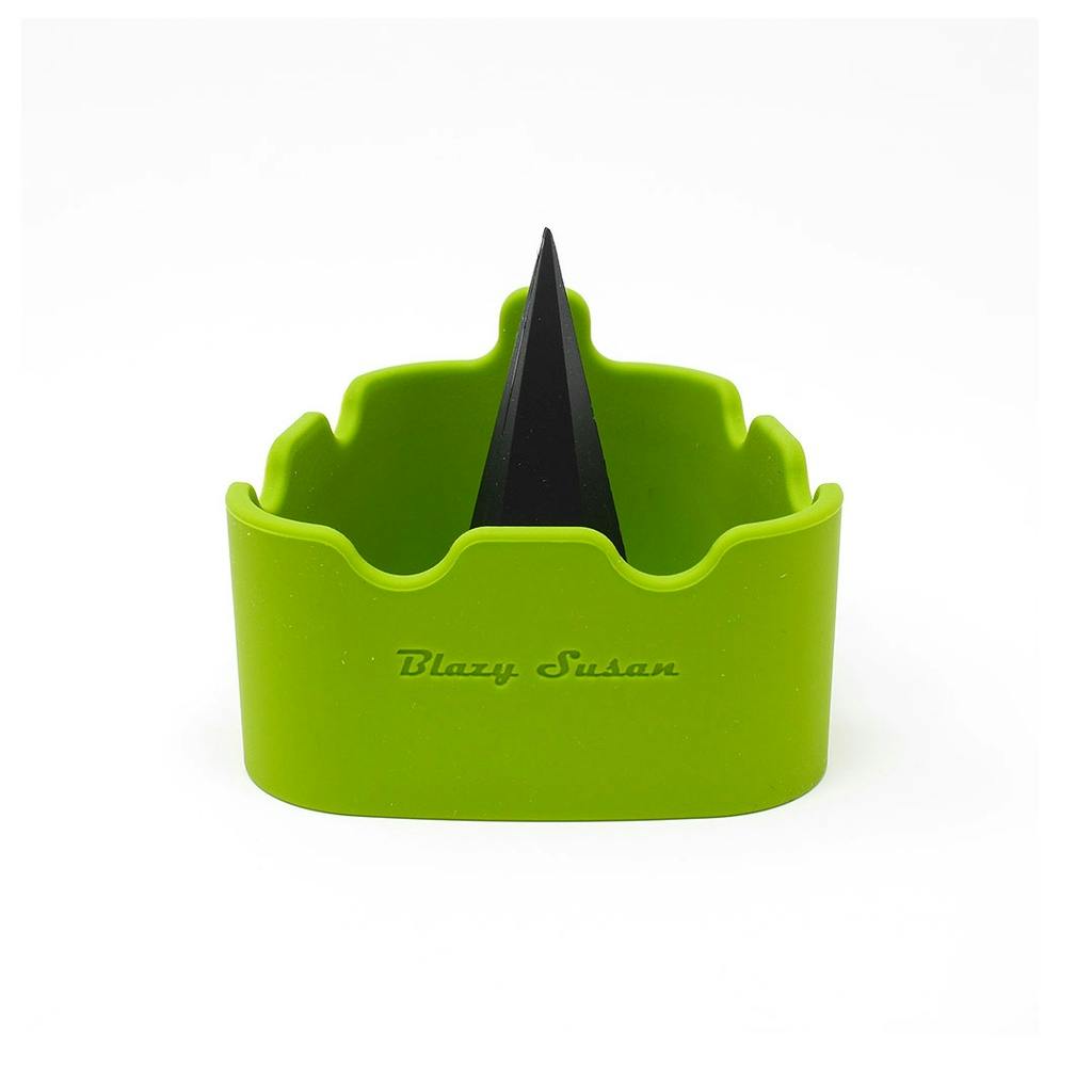 Blazy Susan - Silicone Ashtray w/ Bowl Cleaner - Green