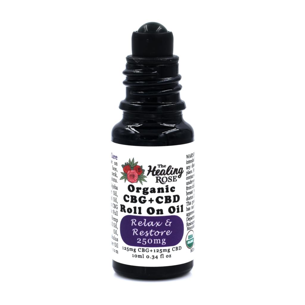 Healing Rose | Roll On Oil | Relax & Restore | 250mg CBD
