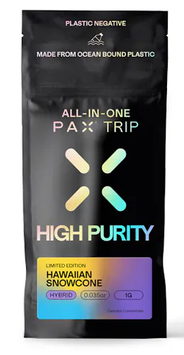 PAX Hawaiian Snow Cone All In One High Purity THC Disposable Vape Pen 1000mg-1