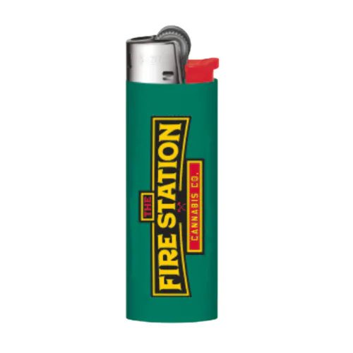 Bic TFS Lighter - Dark Green at The Fire Station Cannabis Co