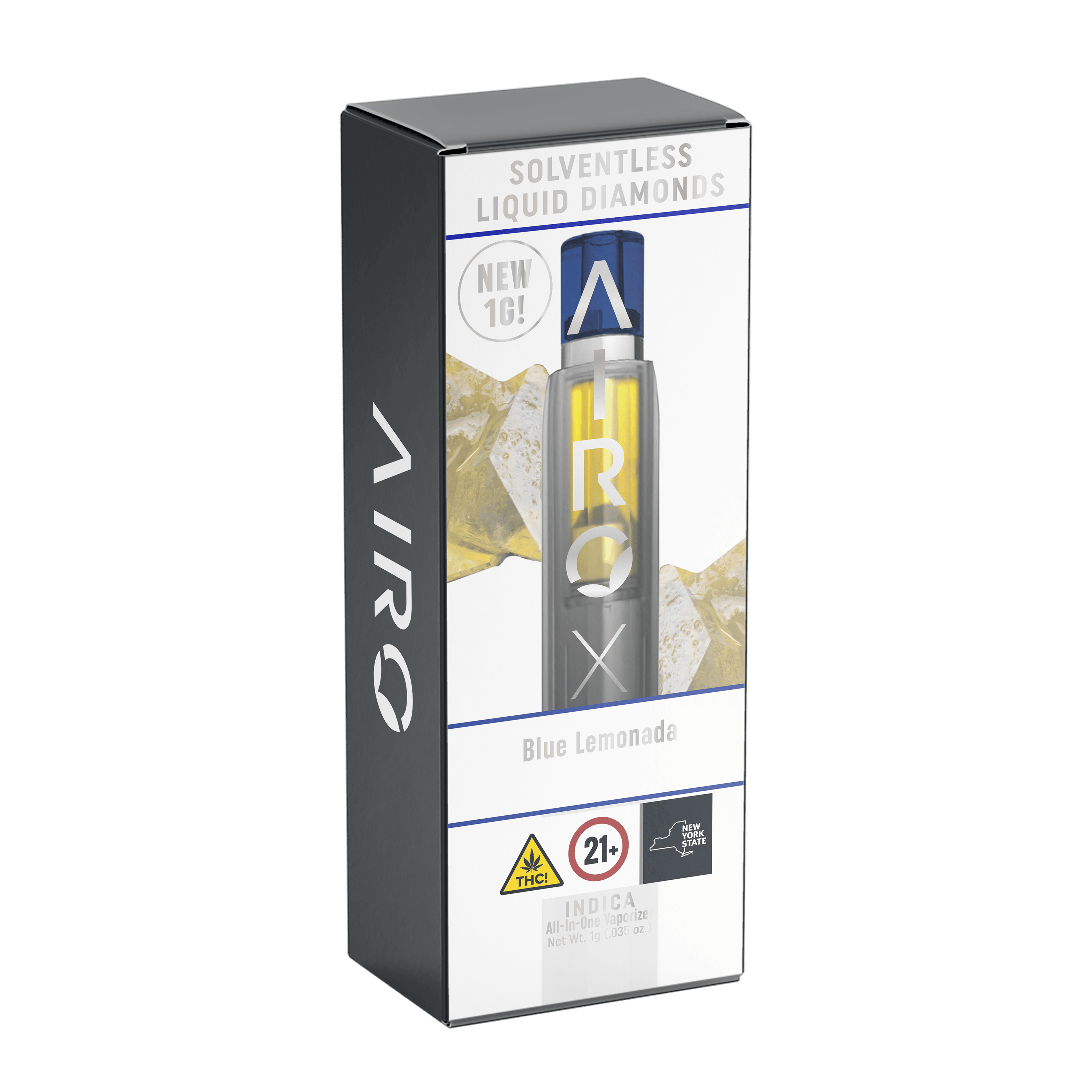 AiroX Disposable Vaporizer Liquid Diamonds | Blue Lemonada - Indica