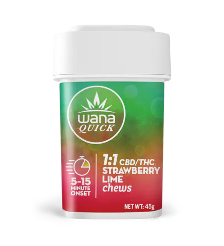 Quick Strawberry Lime 1:1 Gummies [10 pack] | 100mg-1