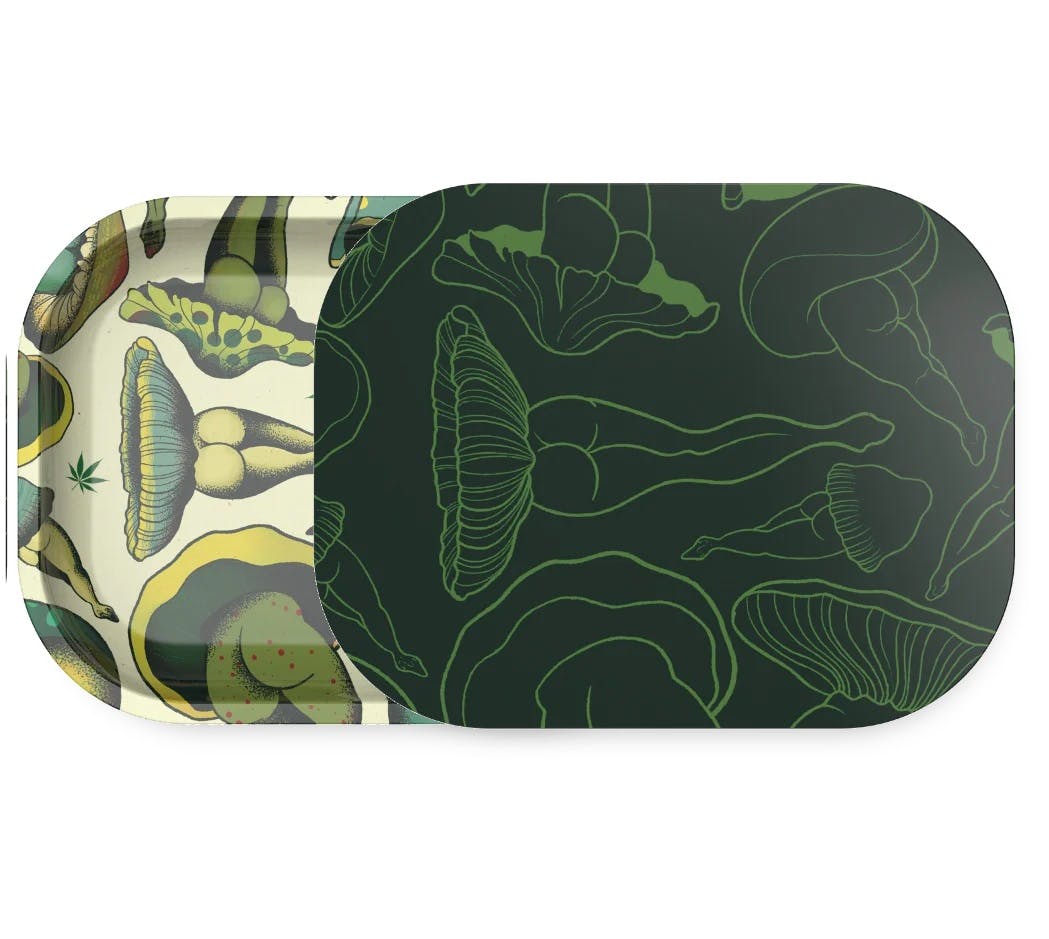image of Mush Love Rolling Tray W/ Magnetic Cover