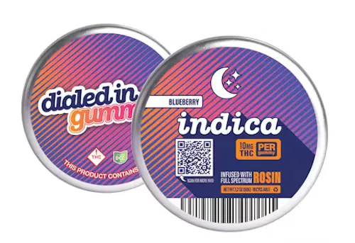 Blueberry  | Indica Rosin Gummies | 100mg-1