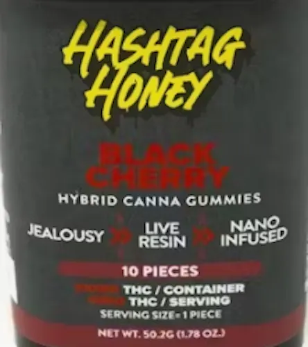 Black Cherry 10pc Live Resin Gummies-1