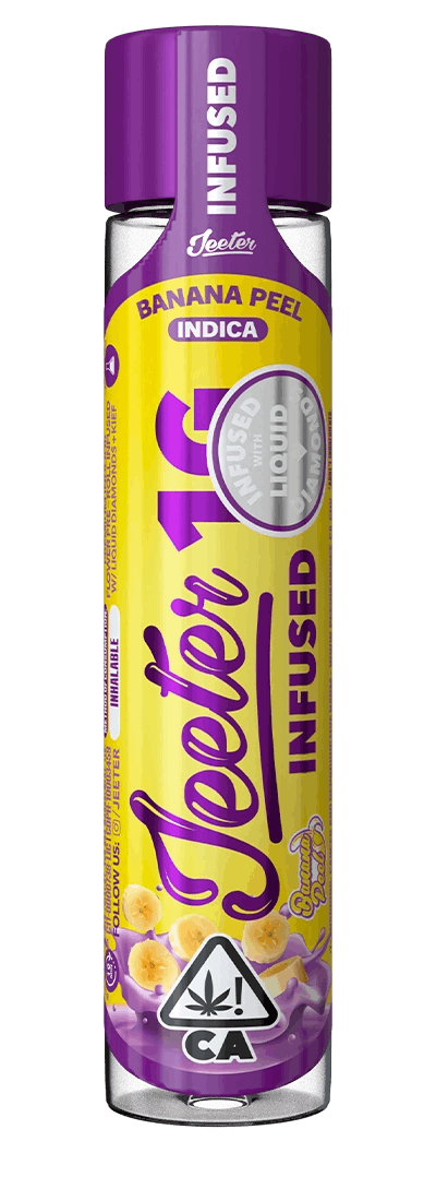 Product: Jeeter | Banana Peel | Infused Pre-roll | 1g | Indica