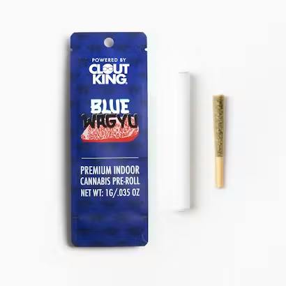 Clout King - 1g Preroll - Blue Wagyu