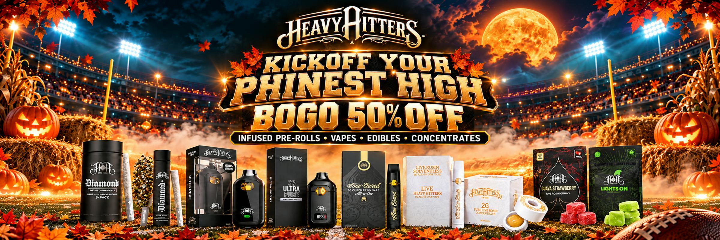 Heavy Hitters Cannabis on sale only at The Phinest Buds Cannabis Dispensary located at 576 Dick rd ste 10a Depew NY 14043