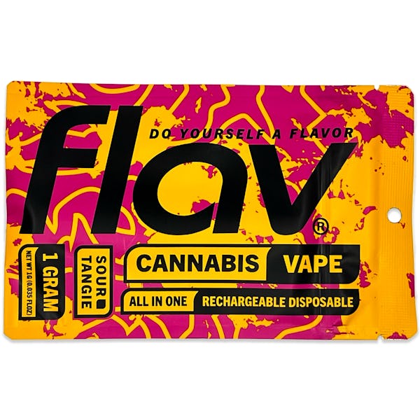 Product: flav | Sour Tangie Disposable/Rechargeable All-in-one Cartridge | 1.0g