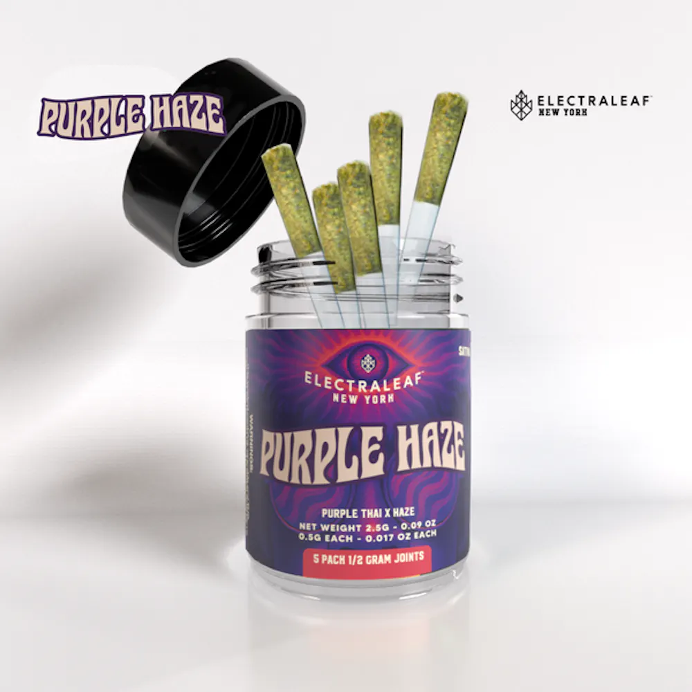 Product ElectraLeaf - Purple Haze - 2.5g - Indoor Flower Pre Roll 5 Pack