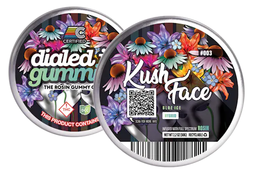 Kush Face | Blue Ice | Hybrid Rosin Gummies | 100mg-active