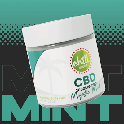 Chill Medicated - 2000MG CBD - Majestic Mint - CBD by Chill Medicated at King of Budz