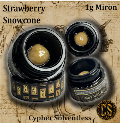Apex - 1g Hash Rosin Cypher - Strawberry Snowcone - CONCENTRATES by Apex Concentrates at King of Budz