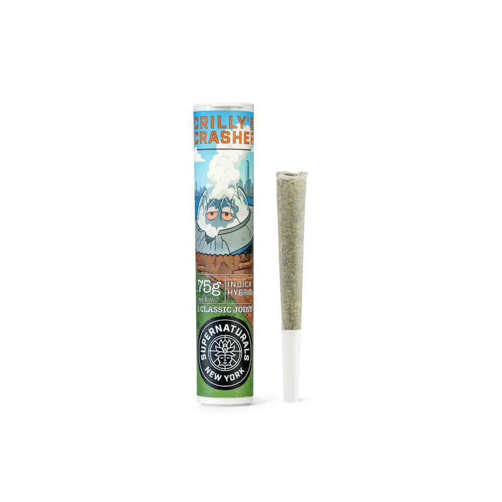 Preroll Crilly's Crasher (IH)SupernaturalsIndica-HybridTHC: 29.34%TERPS: 1.43%25% off orders over $200+1