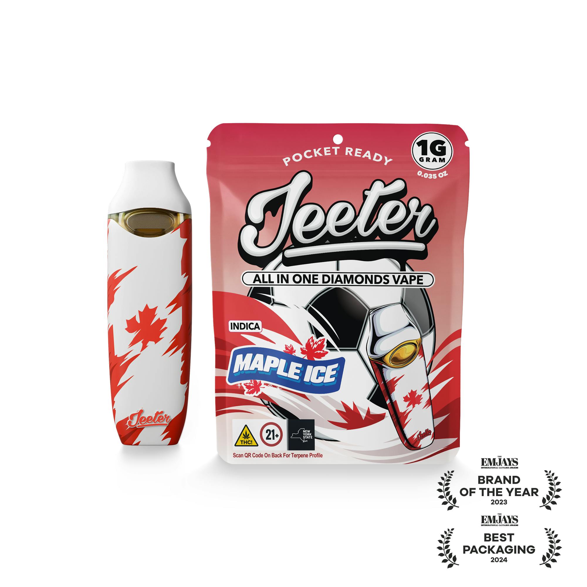 Jeeter Maple Ice All In One Liquid Diamonds Vape