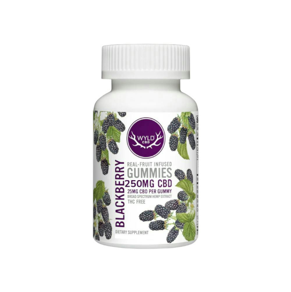 Wyld CBD Blackberry 250mg CBD Gummies