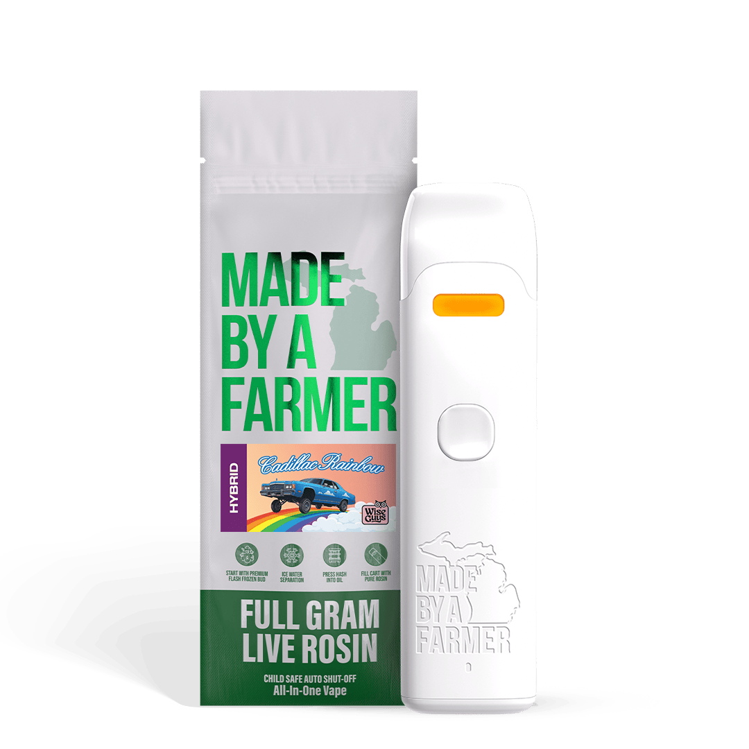 Made By A Farmer - 1g Live Rosin Disposable - Cadillac Rainbow
