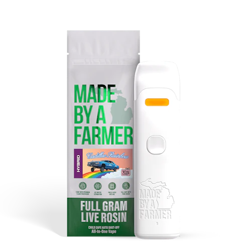 Made By A Farmer - 1g Live Rosin Disposable - Cadillac Rainbow