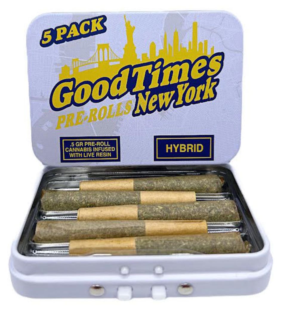 Preroll | Good Times | Sour Skittles | Infused Preroll | 5pk | Hybrid
