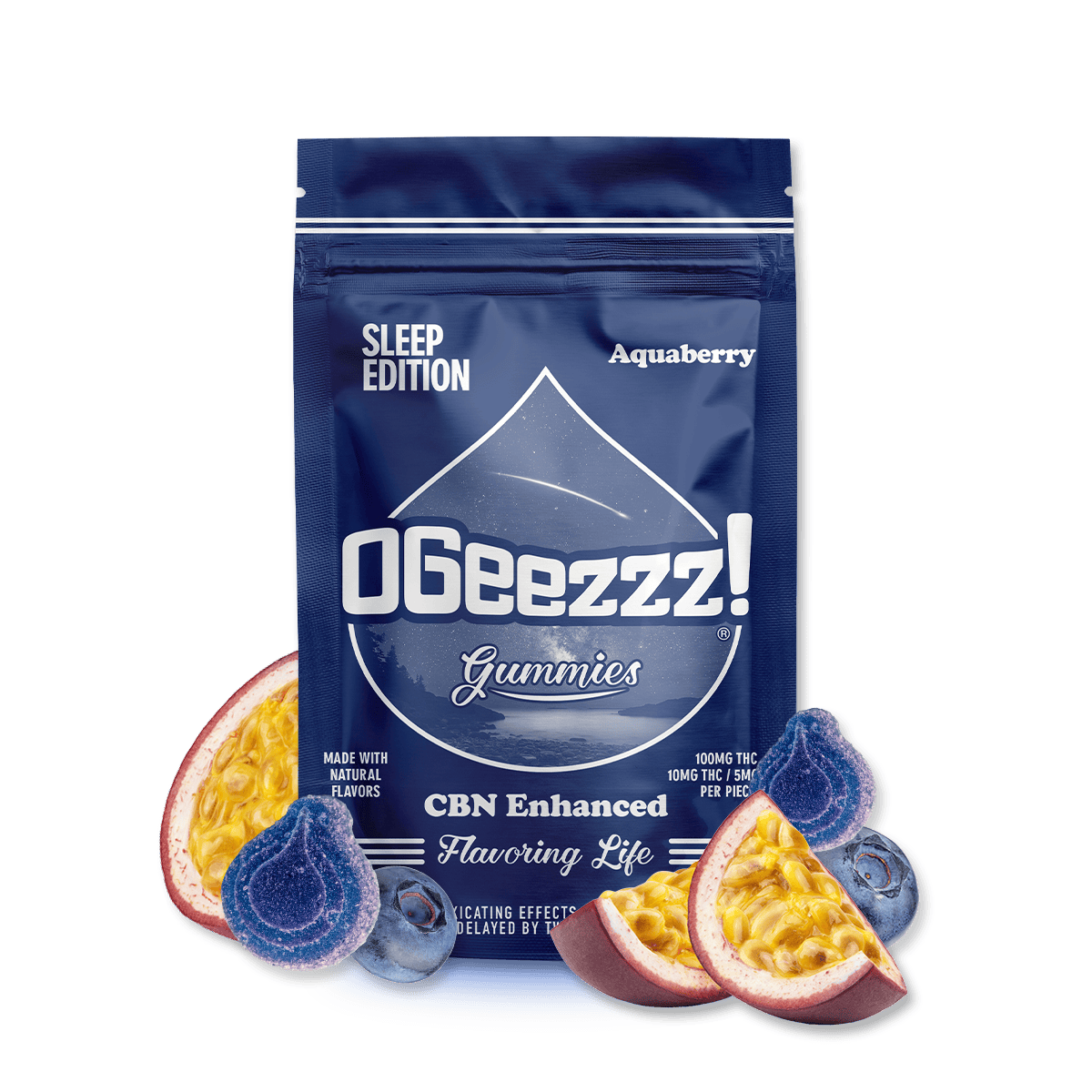 OGeez! Sleep Edition, Aquaberry - 100 mg 2:1 CBN Cannabis for Sale