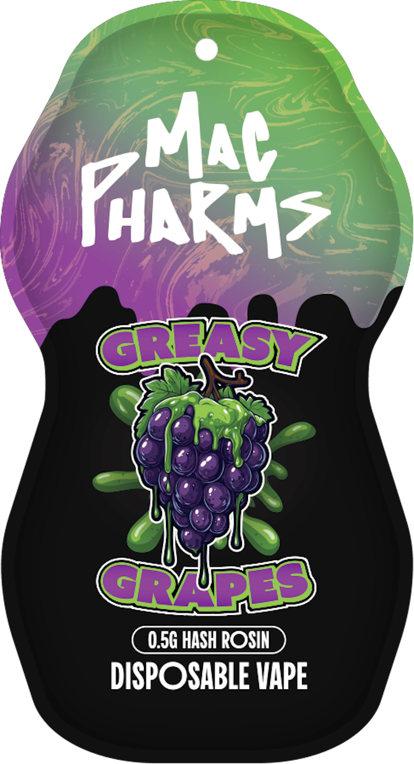 Mac Pharms Hash Rosin Disposable | Greasy Grapes