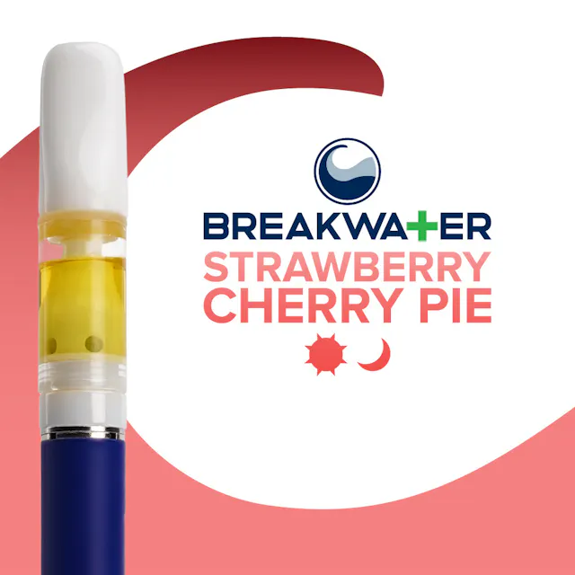 Breakwater Live Hash Rosin Cart Strawberry Cherry Pie .5g (hybrid, live rosin cartridge)